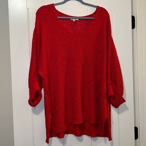 Ee:some Knit Sweater (Red XL/1XL)